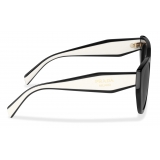 Prada - Prada Eyewear - Cat-Eye Sunglasses - Black Chalky White - Prada Collection - Sunglasses - Prada Eyewear
