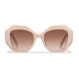 Prada - Prada Symbole - Oversized Geometric Sunglasses - Powder Pink - Prada Collection - Sunglasses - Prada Eyewear