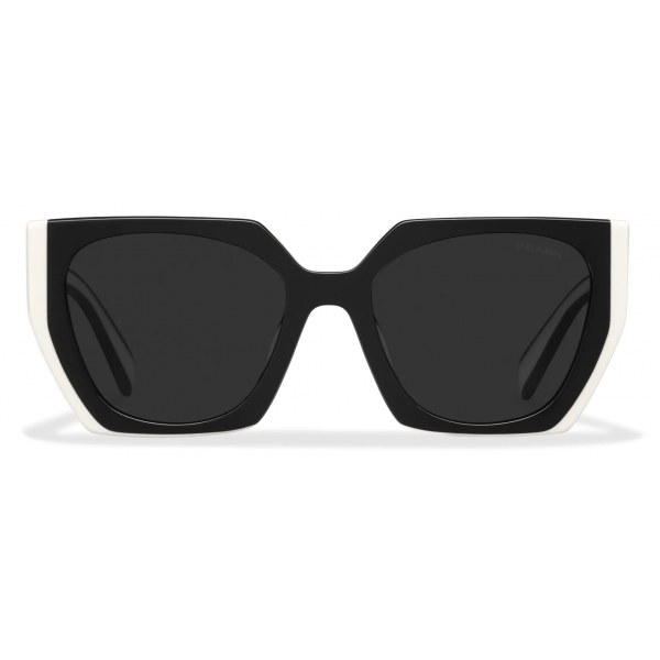 Prada - Prada Eyewear - Rectangular Sunglasses - Black Chalky White - Prada Collection - Sunglasses - Prada Eyewear
