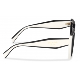 Prada - Prada Eyewear - Rectangular Sunglasses - Black Chalky White - Prada Collection - Sunglasses - Prada Eyewear