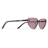 Prada - Prada Duple - Cat-Eye Sunglasses - Opaque Black - Prada Collection - Sunglasses - Prada Eyewear