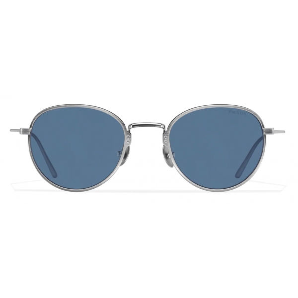 Prada - Prada Eyewear Collection - Occhiali Rotondi - Grigio Piombo Blu - Prada Collection - Occhiali da Sole - Prada Eyewear