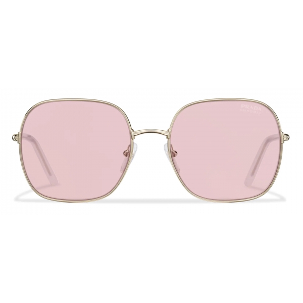 Prada - Prada Decode Collection - Occhiali Quadrati - Oro Pallido Rosa - Prada Collection - Occhiali da Sole - Prada Eyewear