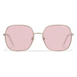 Prada - Prada Decode Collection - Occhiali Quadrati - Oro Pallido Rosa - Prada Collection - Occhiali da Sole - Prada Eyewear