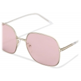 Prada - Prada Decode Collection - Occhiali Quadrati - Oro Pallido Rosa - Prada Collection - Occhiali da Sole - Prada Eyewear