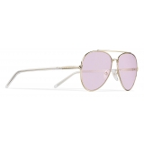 Prada - Prada Decode - Pilot Sunglasses - Pale Gold Wisteria - Prada Collection - Sunglasses - Prada Eyewear