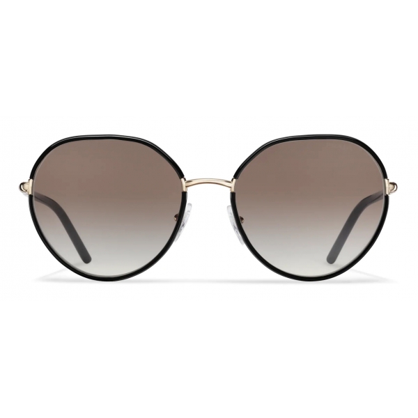 Prada - Prada Decode - Round Sunglasses - Black Pale Gold - Prada Collection - Sunglasses - Prada Eyewear