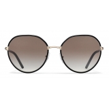 Prada - Prada Decode - Round Sunglasses - Black Pale Gold - Prada Collection - Sunglasses - Prada Eyewear