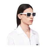 Prada - Prada Symbole - Rectangular Sunglasses - Chalk White - Prada Collection - Sunglasses - Prada Eyewear