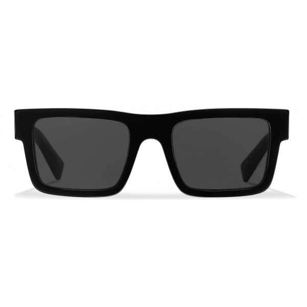 Prada - Prada Symbole - Rectangular Sunglasses - Black - Prada Collection - Sunglasses - Prada Eyewear