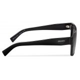 Prada - Prada Symbole - Rectangular Sunglasses - Black - Prada Collection - Sunglasses - Prada Eyewear