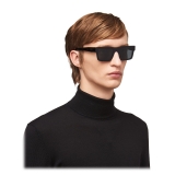 Prada - Prada Symbole - Rectangular Sunglasses - Black - Prada Collection - Sunglasses - Prada Eyewear