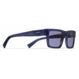 Prada - Prada Symbole - Rectangular Sunglasses - Crystal Blue - Prada Collection - Sunglasses - Prada Eyewear