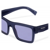 Prada - Prada Symbole - Rectangular Sunglasses - Crystal Blue - Prada Collection - Sunglasses - Prada Eyewear