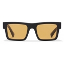 Prada - Prada Symbole - Rectangular Sunglasses - Opaque Black Ochre - Prada Collection - Sunglasses - Prada Eyewear