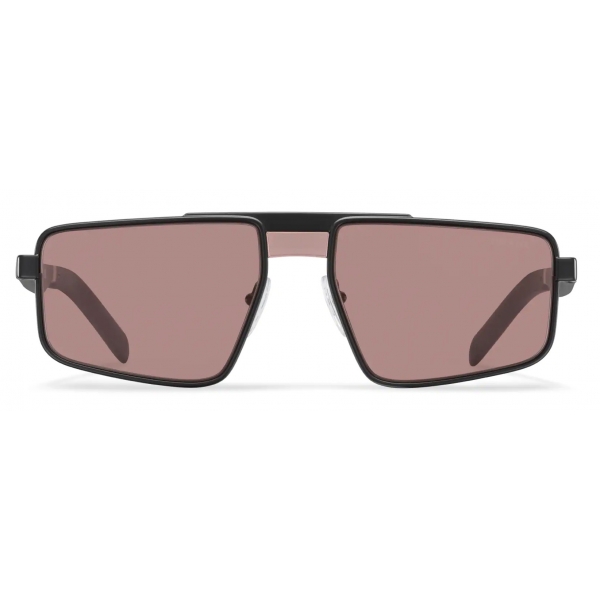 Prada - Prada Eyewear - Rectangular Sunglasses - Opaque Gray Geranium - Prada Collection - Sunglasses - Prada Eyewear
