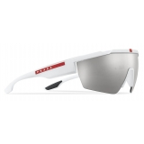 Prada - Prada Linea Rossa - Mask Sunglasses - Rubberized White - Prada Collection - Sunglasses - Prada Eyewear