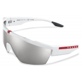 Prada - Prada Linea Rossa - Mask Sunglasses - Rubberized White - Prada Collection - Sunglasses - Prada Eyewear