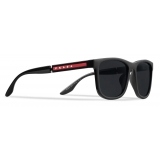 Prada - Prada Linea Rossa - Rectangular Sunglasses - Black - Prada Collection - Sunglasses - Prada Eyewear