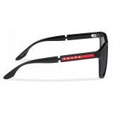 Prada - Prada Linea Rossa - Rectangular Sunglasses - Black - Prada Collection - Sunglasses - Prada Eyewear