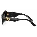 Dolce & Gabbana - Occhiale da Sole Asymmetric - Nero - Dolce & Gabbana Eyewear