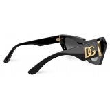 Dolce & Gabbana - Asymmetric Sunglasses - Black - Dolce & Gabbana Eyewear