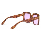 Dolce & Gabbana - Capri Sunglasses - Havana Violet - Dolce & Gabbana Eyewear