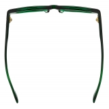 Bottega Veneta - Acetate Oval Sunglasses - Green - Sunglasses - Bottega Veneta Eyewear