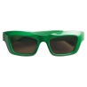 Bottega Veneta - Acetate Square Sunglasses - Green Grey - Sunglasses - Bottega Veneta Eyewear