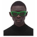Bottega Veneta - Acetate Square Sunglasses - Green Grey - Sunglasses - Bottega Veneta Eyewear