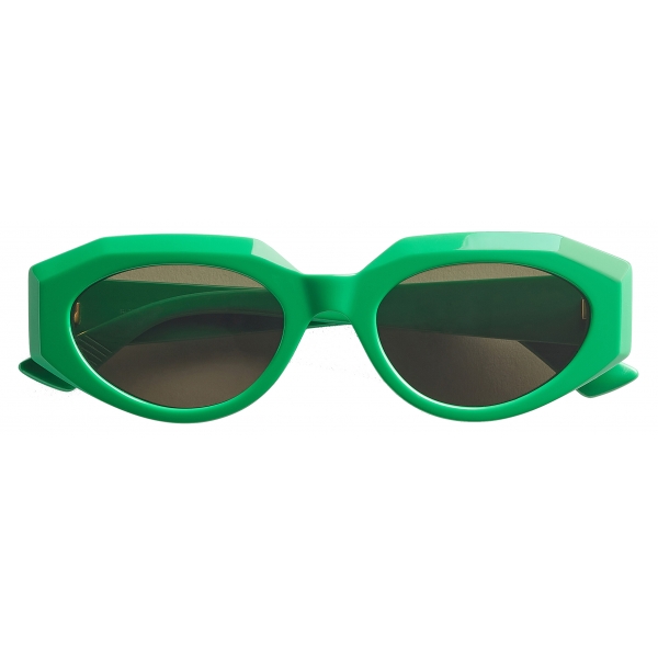 Bottega Veneta - Occhiali da Sole Cat-Eye in Acetato - Verde Grigio - Occhiali da Sole - Bottega Veneta Eyewear