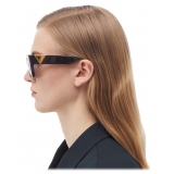 Bottega Veneta - Acetate Square Sunglasses - Black Grey - Sunglasses - Bottega Veneta Eyewear