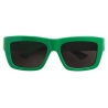 Bottega Veneta - Occhiali da Sole Quadrati in Acetato - Verde Grigio - Occhiali da Sole - Bottega Veneta Eyewear