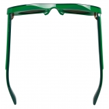 Bottega Veneta - Acetate Round Sunglasses - Green - Sunglasses - Bottega Veneta Eyewear
