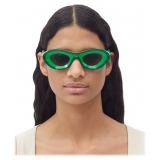 Bottega Veneta - Occhiali da Sole Rotondi in Acetato - Verde - Occhiali da Sole - Bottega Veneta Eyewear