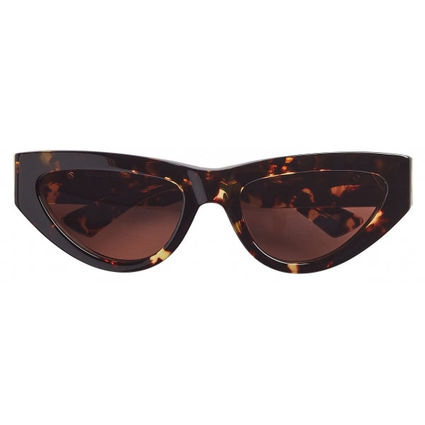 Bottega Veneta - Acetate Cat-Eye Sunglasses - Havana Brown - Sunglasses - Bottega Veneta Eyewear