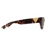 Bottega Veneta - Acetate Cat-Eye Sunglasses - Havana Brown - Sunglasses - Bottega Veneta Eyewear