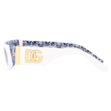 Dolce & Gabbana - Occhiale da Sole Blu Mediterraneo - Bianco - Dolce & Gabbana Eyewear