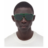 Bottega Veneta - Occhiali da Sole Aviatore in Metallo - Verde - Occhiali da Sole - Bottega Veneta Eyewear