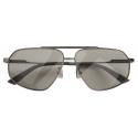 Bottega Veneta - Occhiali da Sole Aviatore in Metallo - Rutenio Grigio - Occhiali da Sole - Bottega Veneta Eyewear