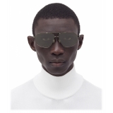 Bottega Veneta - Metal Aviator Sunglasses - Ruthenium Grey - Sunglasses - Bottega Veneta Eyewear