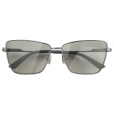 Bottega Veneta - Metal Square Sunglasses - Ruthenium Grey - Sunglasses - Bottega Veneta Eyewear