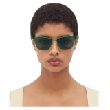 Bottega Veneta - Metal Square Sunglasses - Green - Sunglasses - Bottega Veneta Eyewear