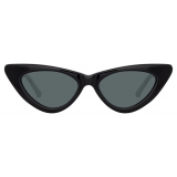 The Attico - The Attico Dora D-Frame Cat Eye Sunglasses in Black - Sunglasses - Official