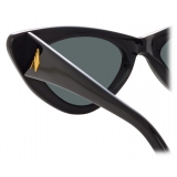 The Attico - The Attico Dora D-Frame Cat Eye Sunglasses in Black - Sunglasses - Official