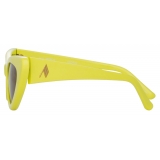 The Attico - The Attico Dora D-Frame Cat Eye Sunglasses in Lemon - Sunglasses - Official