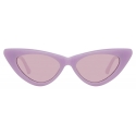 The Attico - The Attico Dora D-Frame Cat Eye Sunglasses in Pink - Sunglasses - Official