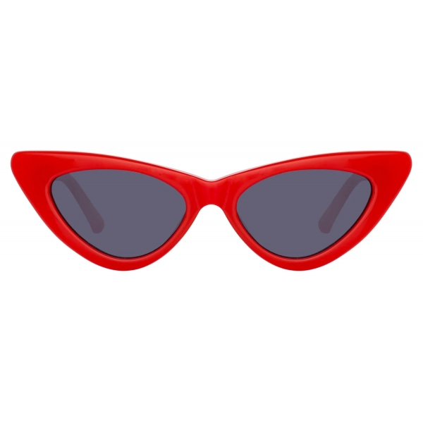 The Attico - The Attico Dora D-Frame Cat Eye Sunglasses in Red - Sunglasses - Official