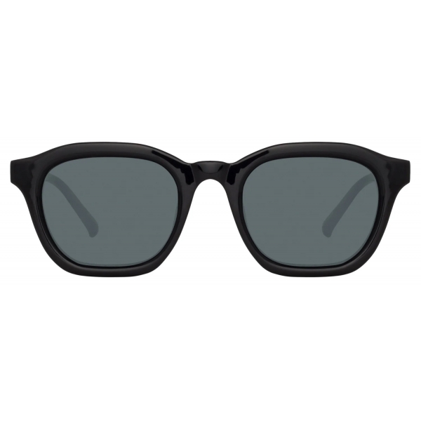 The Attico - The Attico Haynes D-Frame Square Sunglasses in Black - Sunglasses - Official