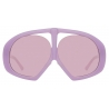 The Attico - The Attico Ibiza Occhiali da Sole Aviator in Rosa - Occhiali da Sole - Official